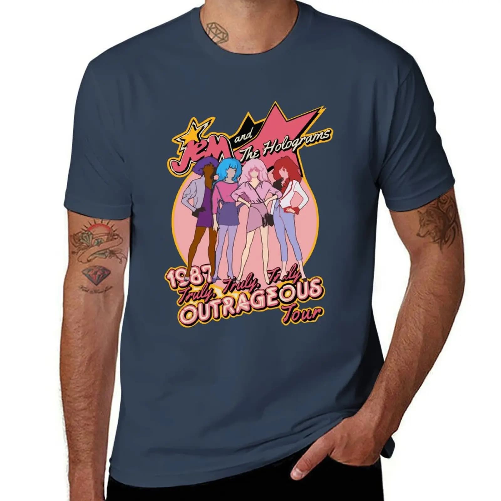 Reveal The Secret Jem And The Holograms Gifts For Music Fan T-Shirt vintage clothes Clothing outfits for men