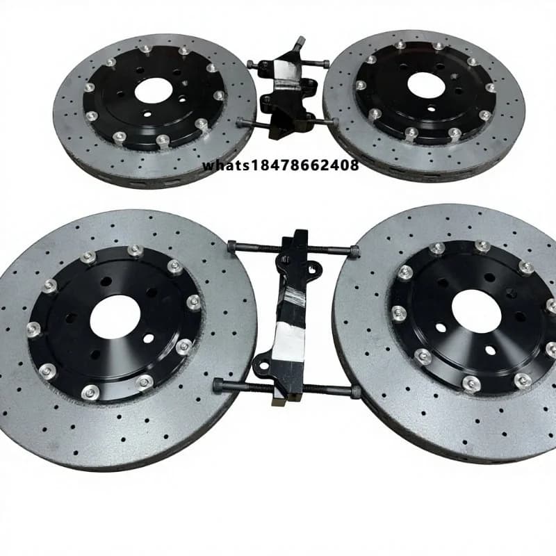 Custom OEM Caliper Replacement Carbon Ceramic Brake Kit Front Rear EPB 4POT Upgrade for TT Direct Fit