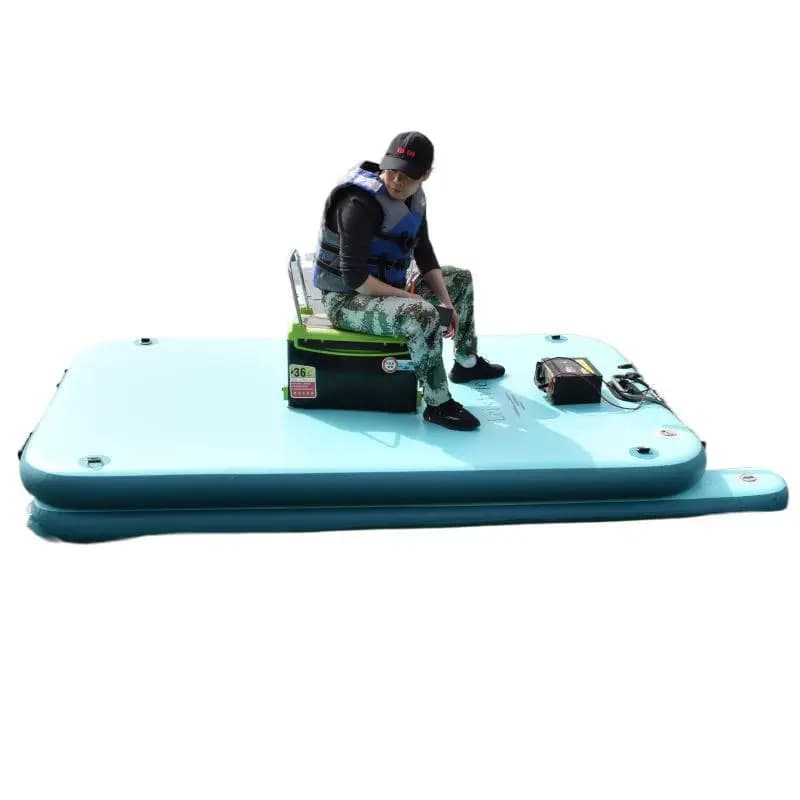 Fishing platform floating fishing platform, portable fishing boat air cushion magic carpet net flat boat