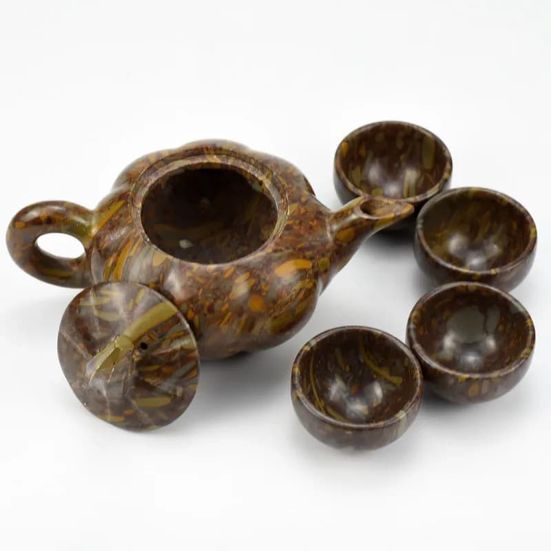 Wine flask gift , Nuwa stone set, pumpkin pot, Kung Fu tea utensils, teapot, jade cup, decorative items