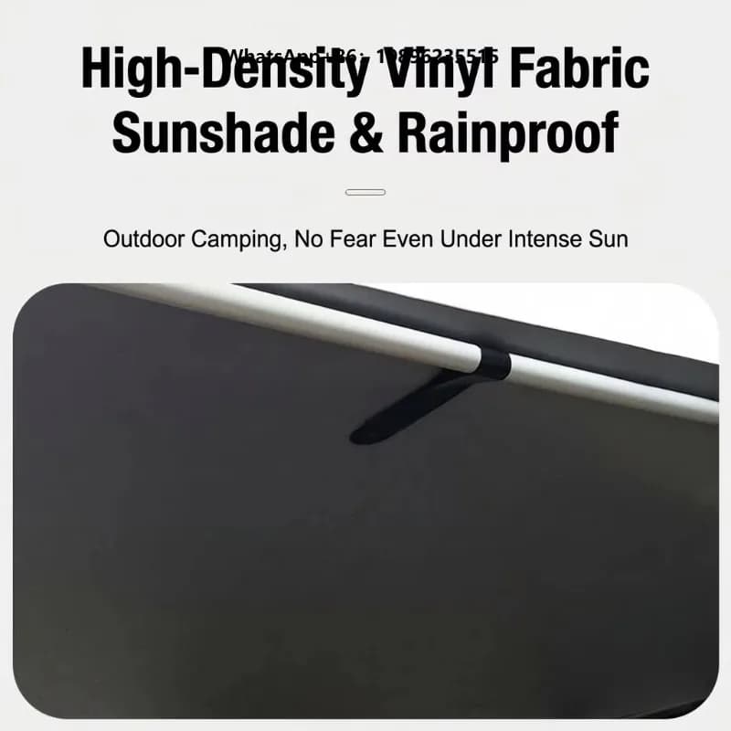 Car Side Tent Double Layer Four-Season Foldable Semi-Automatic Aluminum Alloy Hard Shell Sunroof Canopy Outdoor Camping