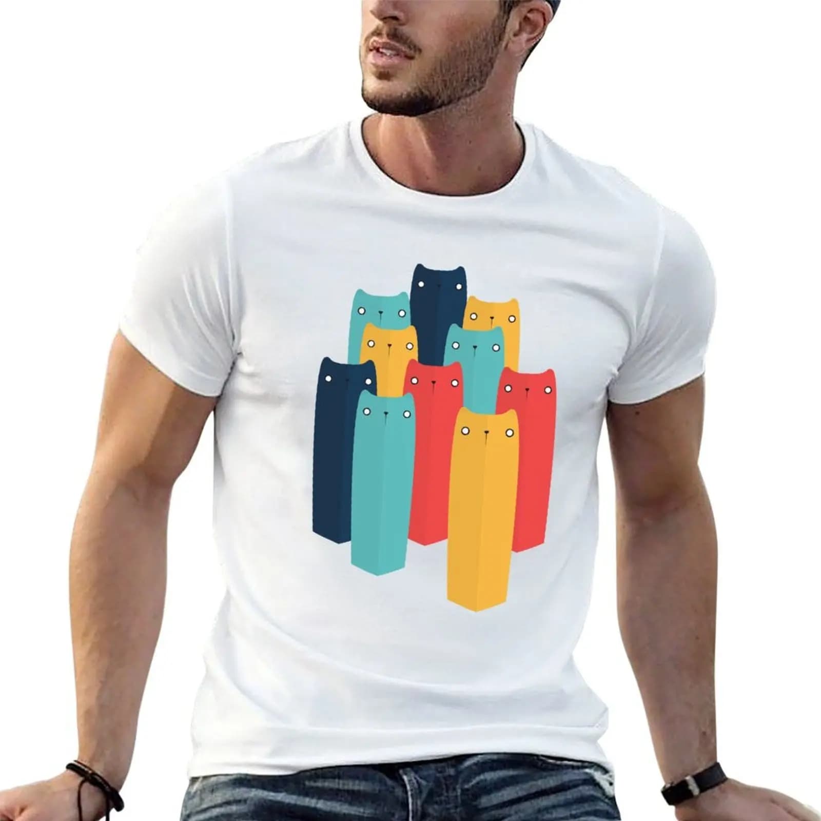 Cats T-Shirt new gifts and t-shirts vintage t shirts for men pack