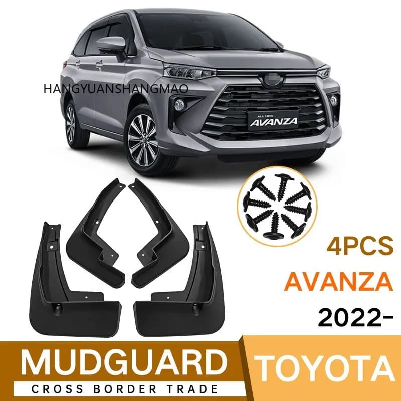 For Toyota Avanza Mud Flaps 2022 2023 Fender Splash Guards MudFlaps Wheels Covers Front Rear Mudguards Auto Car Accessories