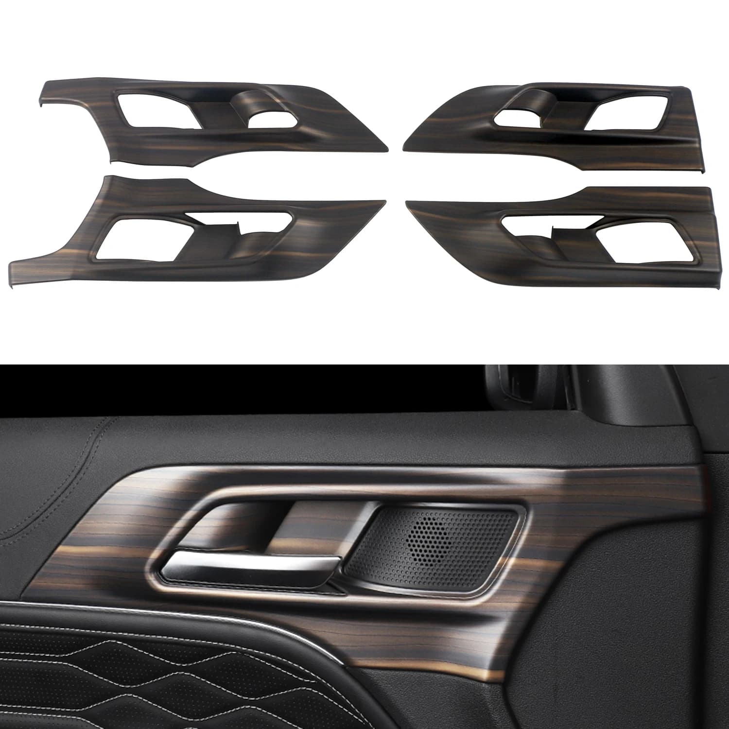 Car Accessories For GWM Tank 300 2020 2021 2022 2023 2024 ABS Interior Door Handles Cover Trim 4pcs