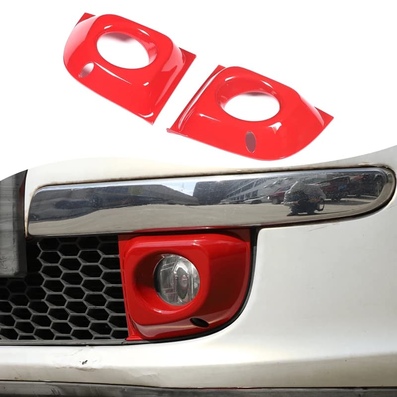 Front Fog Light Frame Trim Bumper Fog Light Bezel Decor Bumper Fog Light Frame Decal Car Accessories For Fiat 500 312 2011-2015