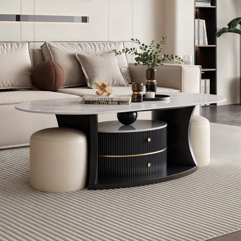 Drawers Moving Coffee Table Living Room Modern Luxury Storage Designer Side Table Writing Mesa Auxiliar Chinese Style Furniture