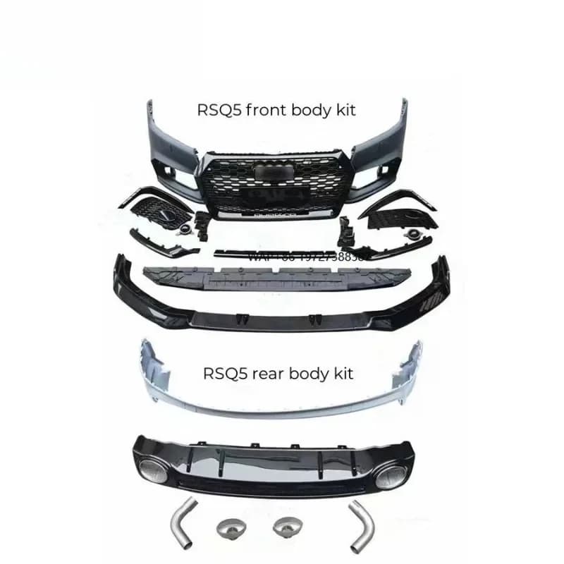 Perfect Fitment AD SQ5 Upgrade to RSQ5 2018-2020 Year Car Auto Parts With Front Bumper Rear Bumper Grill Front Splitter Body Kit
