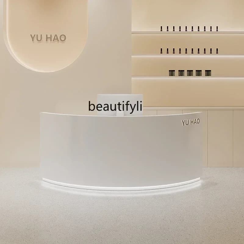 Semi-Circular Clothing Store Cashier Training Institution Stomatological Hospital Reception Desk Beauty Salon Bar Counter