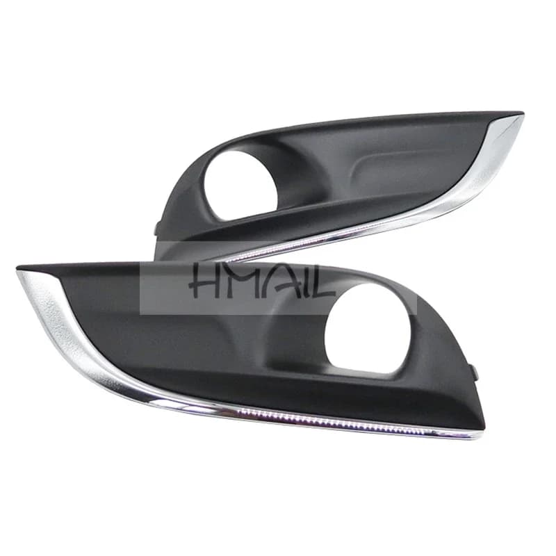 Car Accessories Front Fog Lamp Plastic Hoods Cover for Peugeot 308 Fog Light Decorat Protective Cover Trim Frame