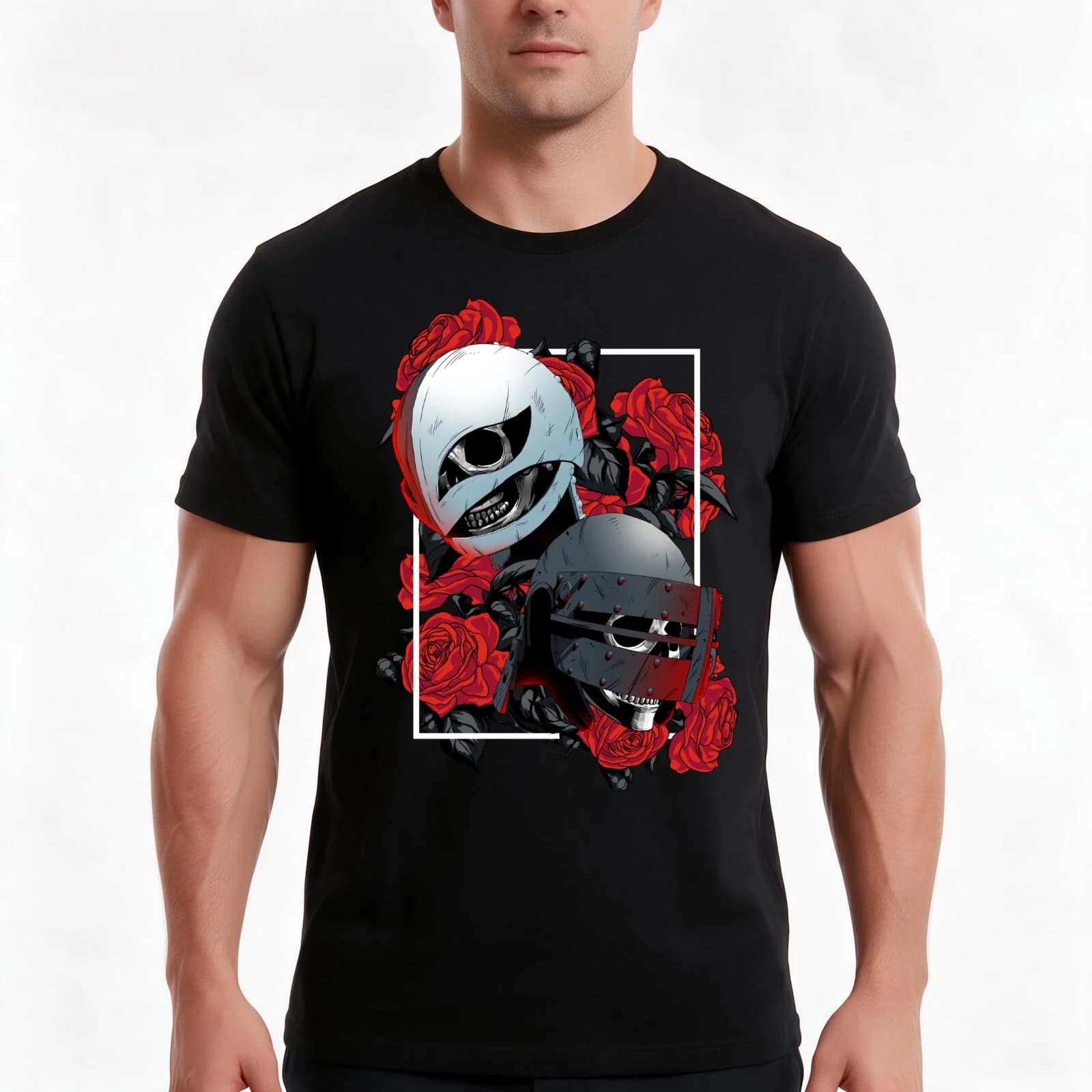 Memento Mori of the Hawks (Alternate) T-Shirt, Summer Casual Cotton Tee, Oversized Streetwear Tops, Vintage Graphic Print