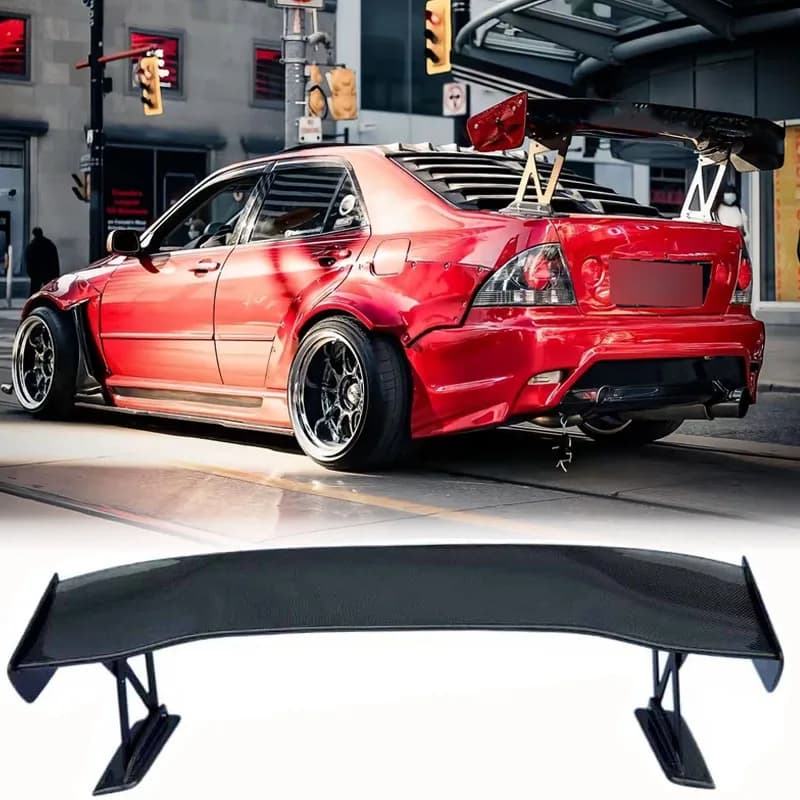 For 1998-2005 Lexus ALTEZZA IS200 IS300 FRP/carbon fiber material car rear trunk wing spoiler accessories body kit VO style