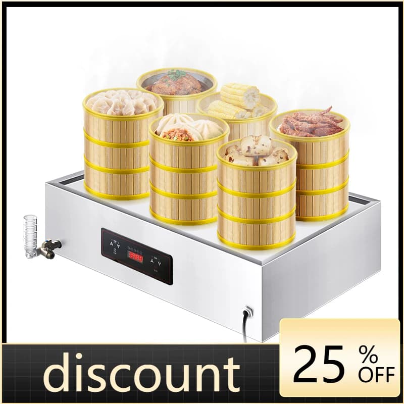 LMM Commercial Steamer Electric Stove Breakfast Shop Small Long Bao Steamer