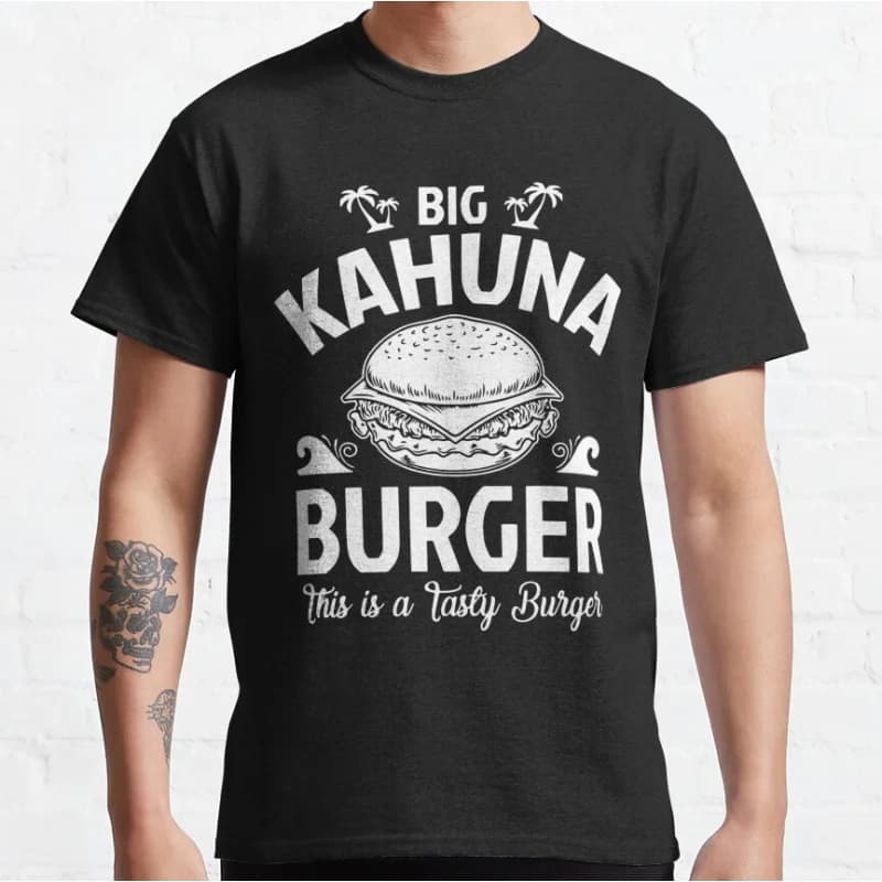 Burger Beautiful Pulp Fiction Say What One More Time Gift For Fans Lovers Film Best Action Gift T-shirt large size Adult Tops