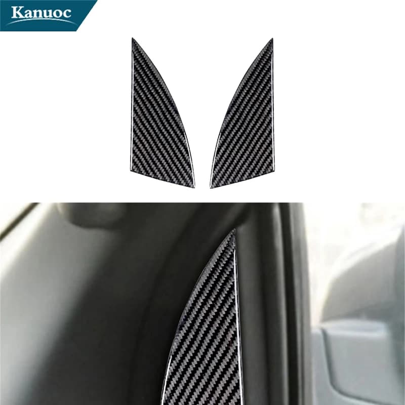 For Ford Explorer 2011-2014 Carbon Fiber Window Pillar Stickers Cover Trim Car Interior Decorative Accessories