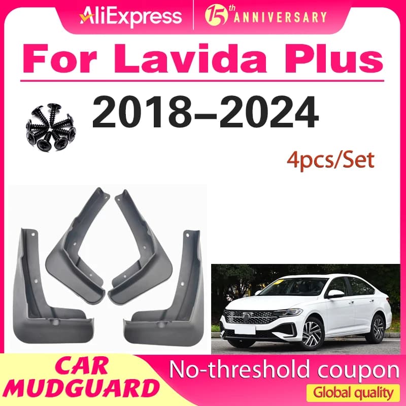 Mudguards Fender for VW Volkswagen Lavida Plus 2018-2024 Wheels Mudflaps Splash Guard Mud Flap Car Accessories