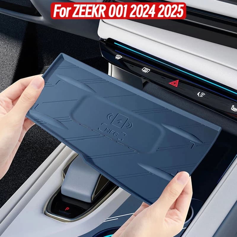 For ZEEKR 001 2024 2025 Silicone pad for central control Wireless charging silicone pad Car interior accessories