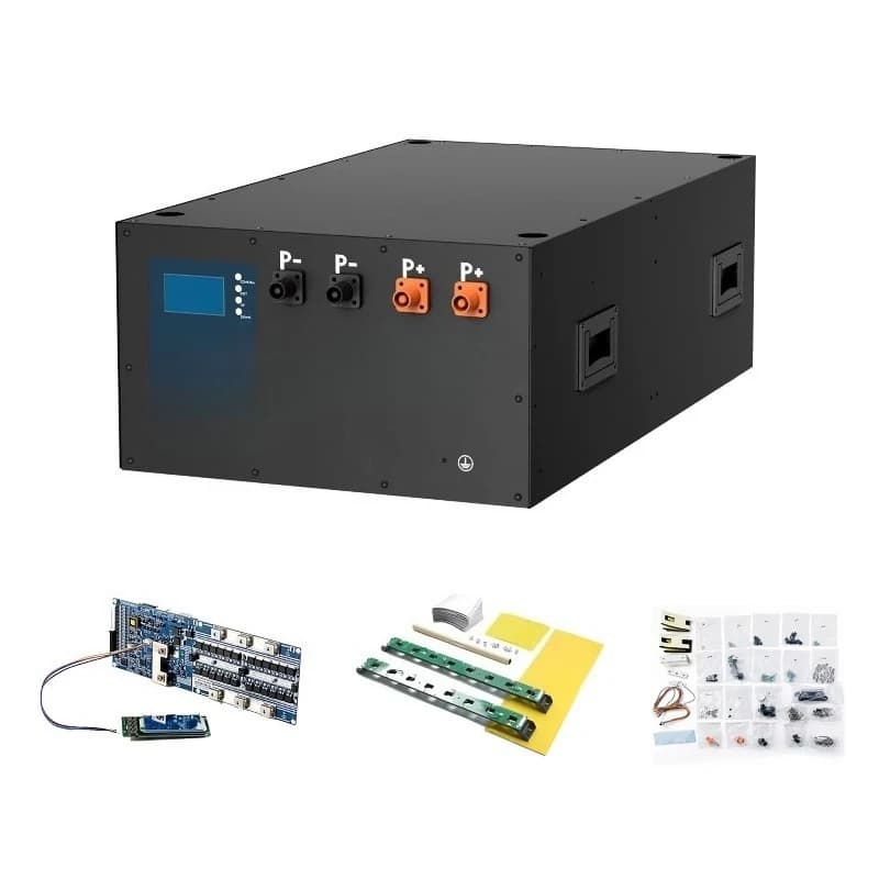 Bluetooth 48V 200A Inverter BMS Batteriefach Easy Assemble Lifepo4 320Ah 304Ah 280Ah Cells Stackable DIY Kits Metal Box