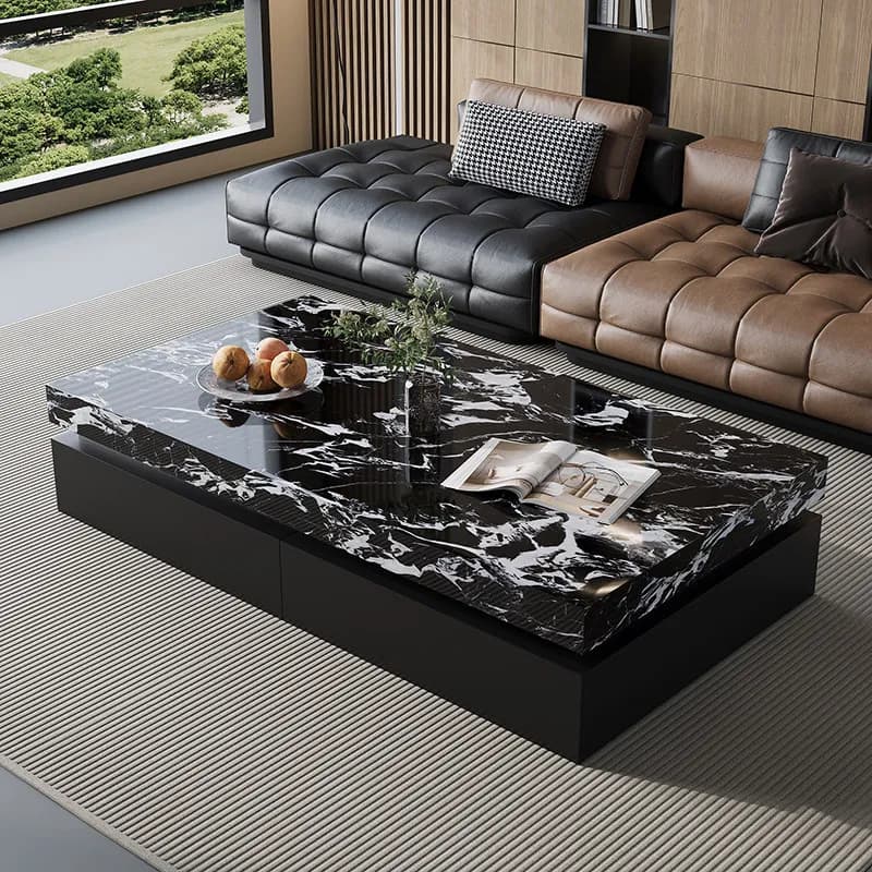 Moving Drawers Coffee Table Luxury Modern Living Room Designer Kitchen Side Table Writing Mesa Auxiliar Chinese Style Furniture