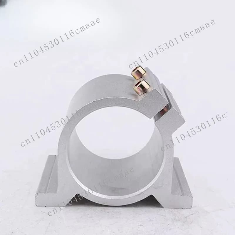 High precision silver industrial grade numerical control spindle  fixture 65mm/80mm aluminum bracket woodworking machinery parts