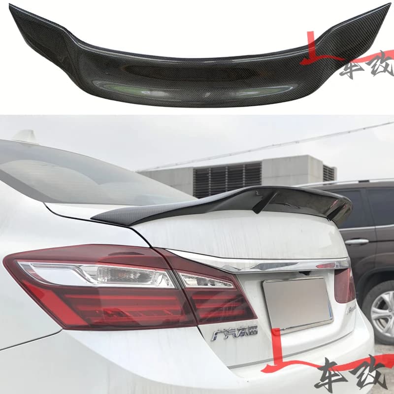 For Honda 9th Generation Accord Retrofit True Carbon Fiber Rear Spoiler True Carbon Fiber Rear Wing Retrofit Trim For Honda 9th