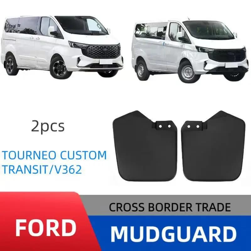 Front Pair Only Mud Flaps Heavy Duty Direct Bolt On For Ford Tourneo Custom For Ford Transit Custom V362 Front Wheels