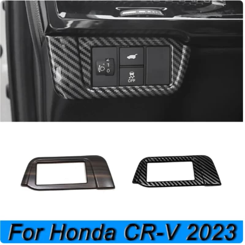 Headlight Adjustment Button Frame Trim Cover Sticker For Honda CR-V CRV 2023-2024 ABS Car Styling Accessories