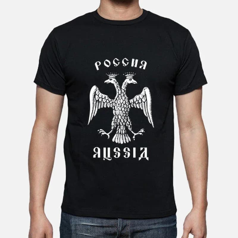 Russia Ancient Coat of Armas Men T-Shirt Short Sleeve Casual Cotton O-Neck Summer Men Clothing New Arrival Size S-3XL