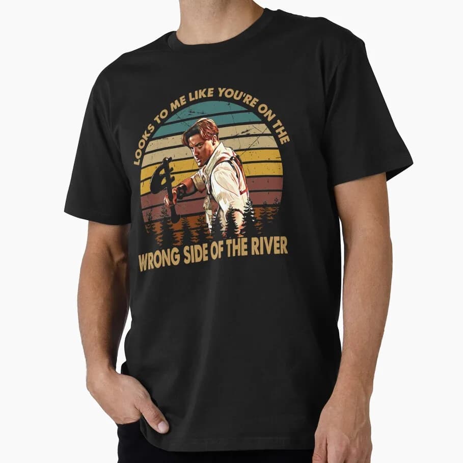 The River The Mummy Brendan Jaws Horror Movie Unisex T Shirt Retro Amity Island Great White Shark print Graphic Tops S-6XL