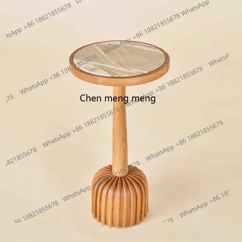 R Retro solid wood coffee table log wind small side table household corner few Nordic small bar counter