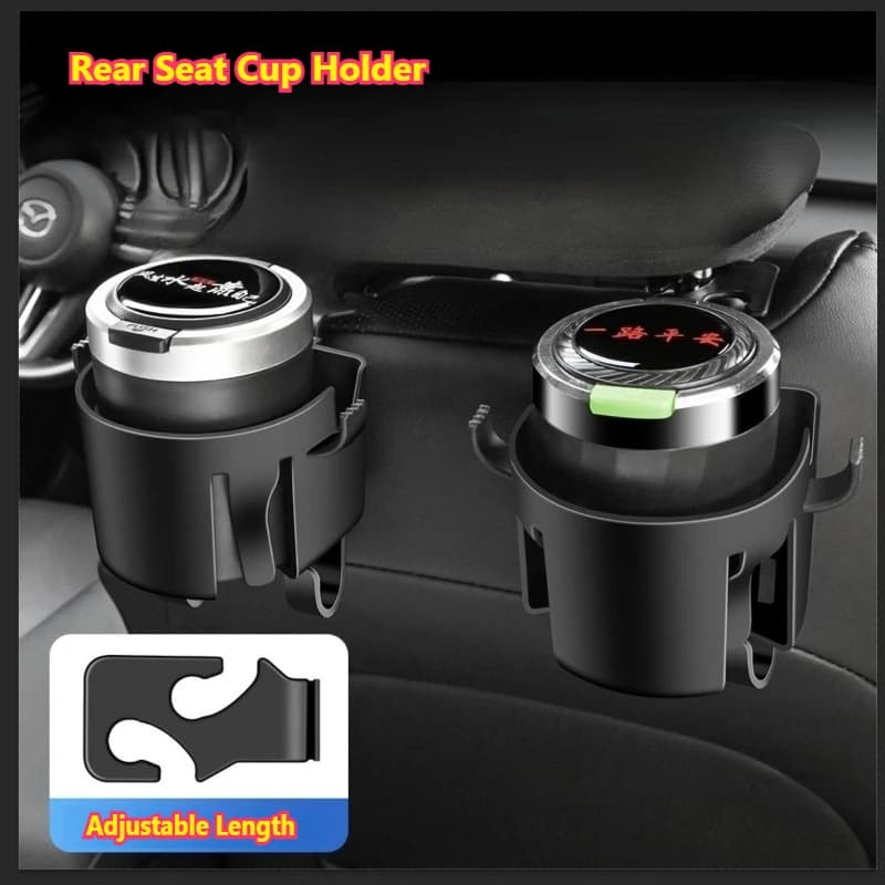 Universal Car Cup Holder for Back Seats Multi-functional Hook for Water Bottles  Navigation Hook Storage Organizer Phone Holder