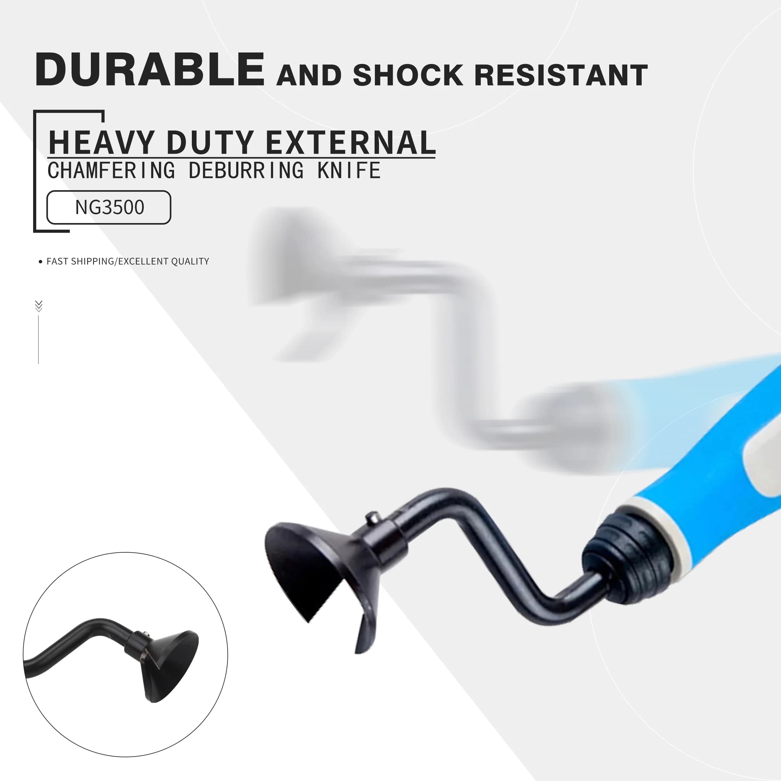 Israel NOGA Heavy-Duty External Round Chamfering Burr Knife NG3500 External Round Deburring EX3001 EX3401 Round Tube Bar Trimmer