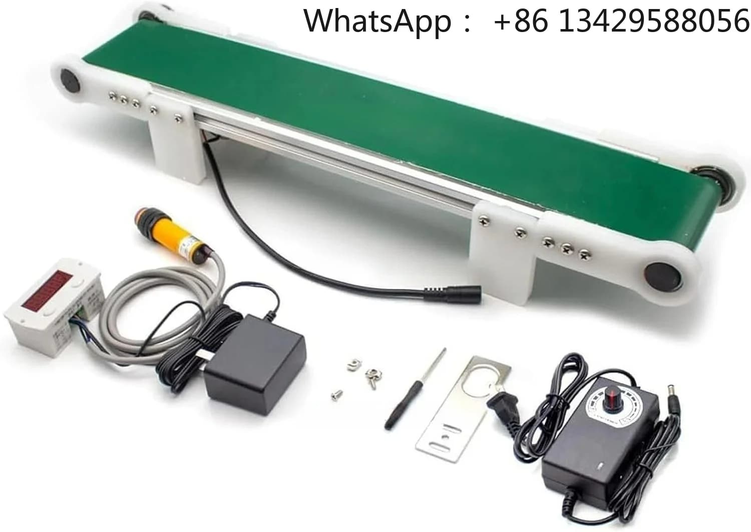 Small Desktop Conveyor Belt Automatic Counter DIY Production Line Friction Experiment Device