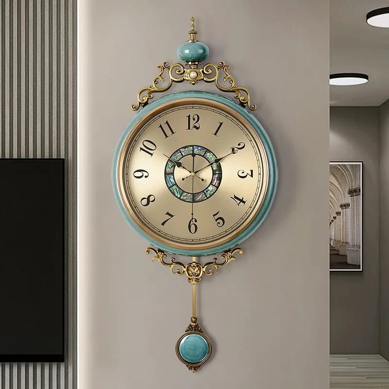 Living Room Table Art Mural Aesthetic Minimalist Quartz Creative Wall Clocks Korean Vintage Horloge Murale Room Decorations