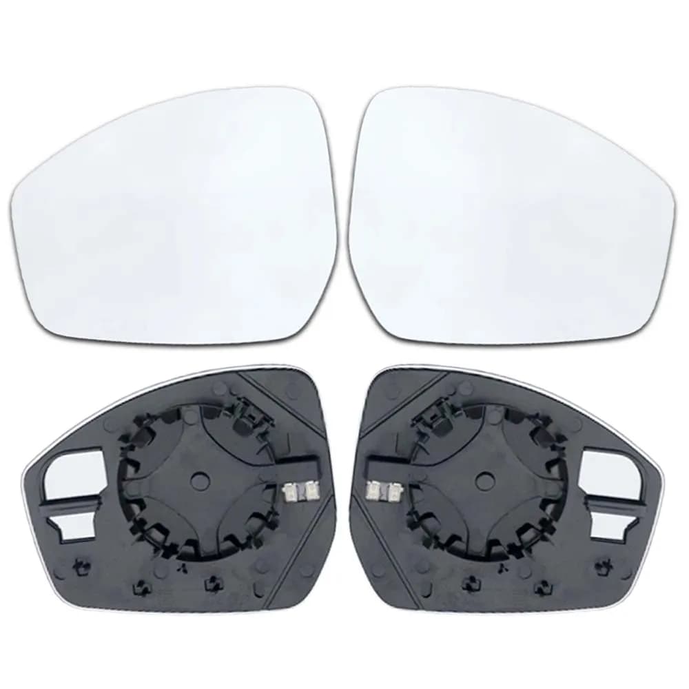 Car Wide Angle Heated Rearview Mirror Lens For JAGUAR E-PACE 2017 Car Rearview Accessories Mirrored Glass With Blind Spot Assist