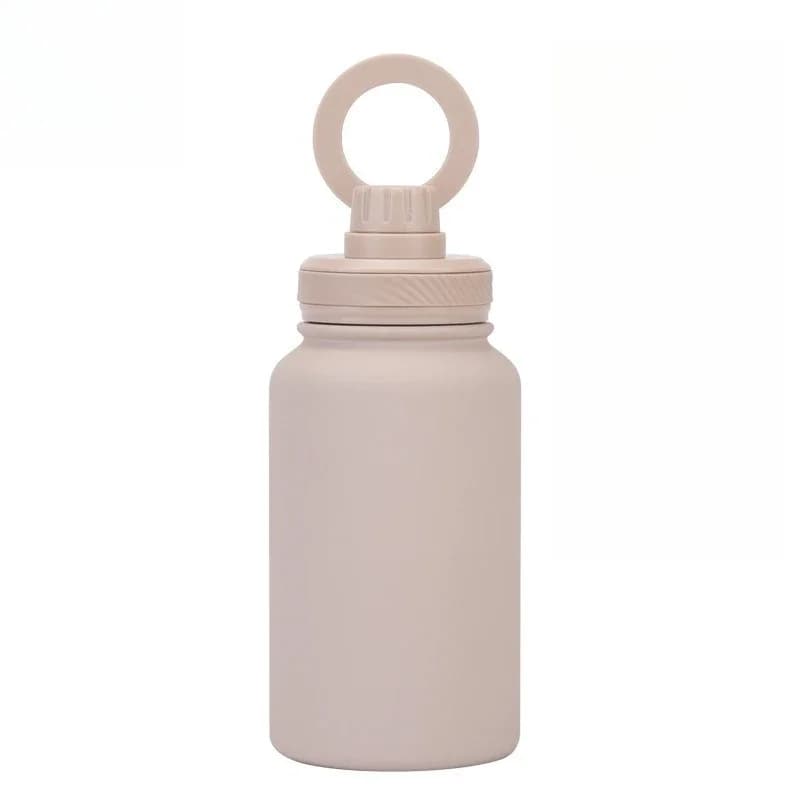New mobile phone magnetic suction bracket water cup outdoor 650ML large mouth thermos cup stainless steel sports kettle