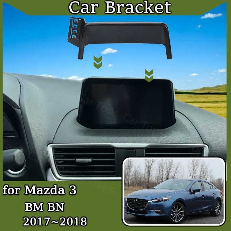 Car Phone Holder for Mazda 3 Mazda3 BM BN 2017 2018 7-Inch Screen Air Vent Cellphone Mount GPS Bracket Gravity Stand Accessories