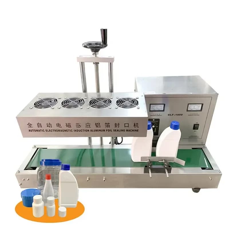 Full Automatic Aluminum Roll Film Foil Heating Sealing Machine for Plastic Jar Cup Bottle with CE Certificate