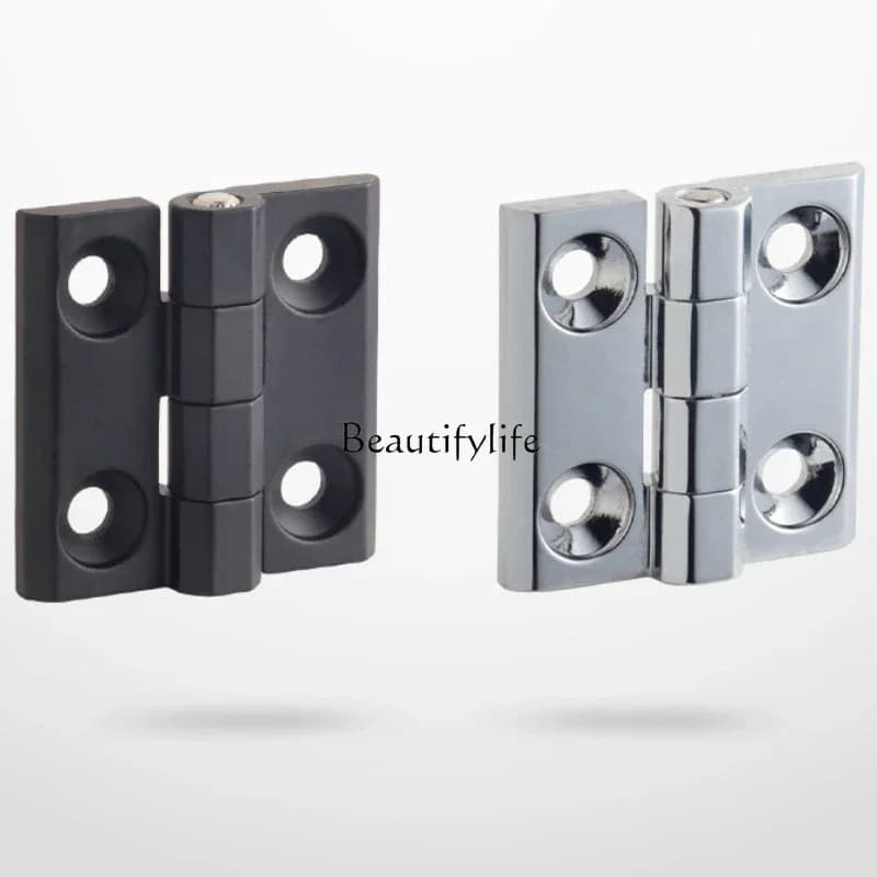 Distribution Cabinet Box Hinge, Zinc Alloy Black Heavy Duty Industrial Folding Control Cabinet Hinge