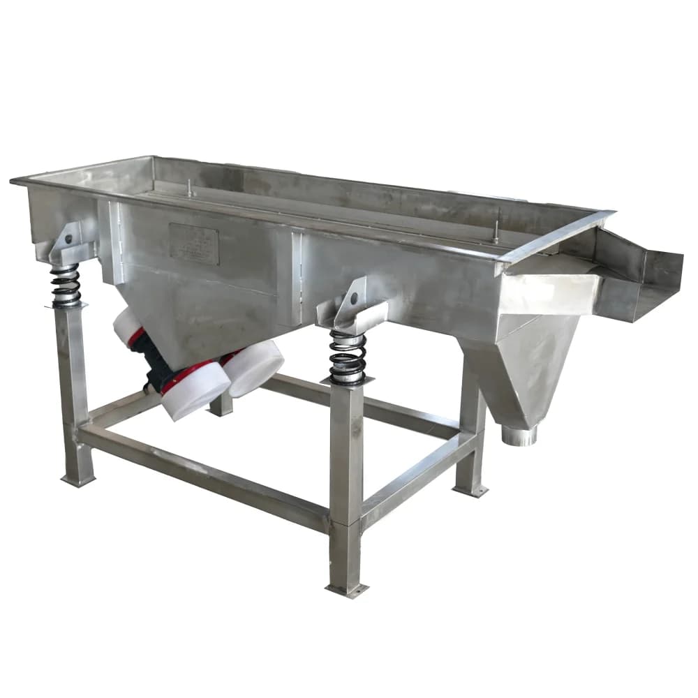 Black soybean linear vibrating screen high efficiency pepper straight vibrating screen vibrating screen screening machine