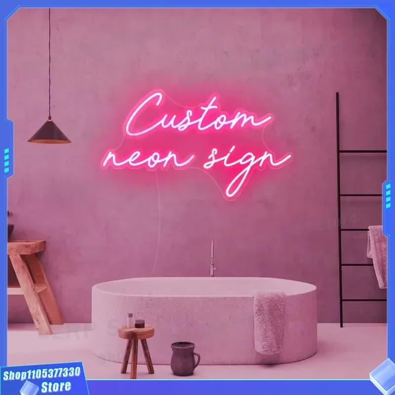 Custom LED Neon Sign Acrylic Light for Store Brand Logo Wholesale Personalized Luminous Display Business Shop Decoration
