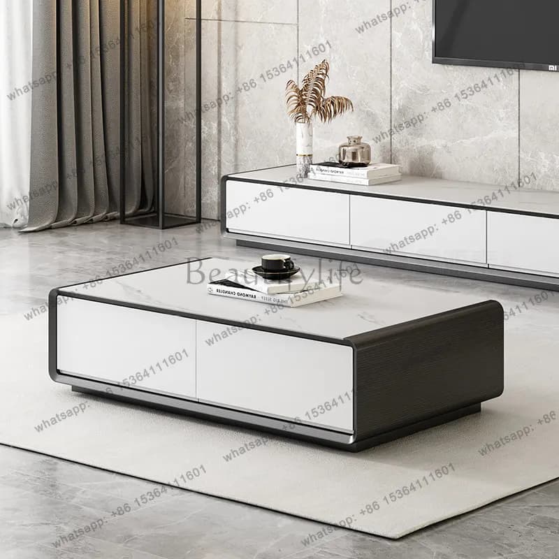 Factory Direct Sales Modern Living Room Coffee Table Decoration Luxury Nordic Designer Coffee Table Minimalist Unique Mesa Auxil