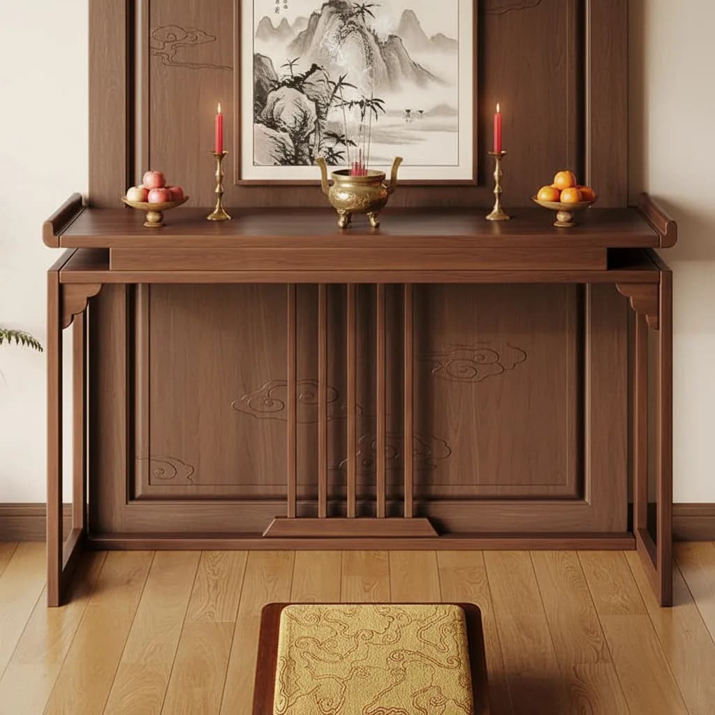 DSA solid wood offering table, household incense table, deity table, Taizhong style worship, Taichung hall incense