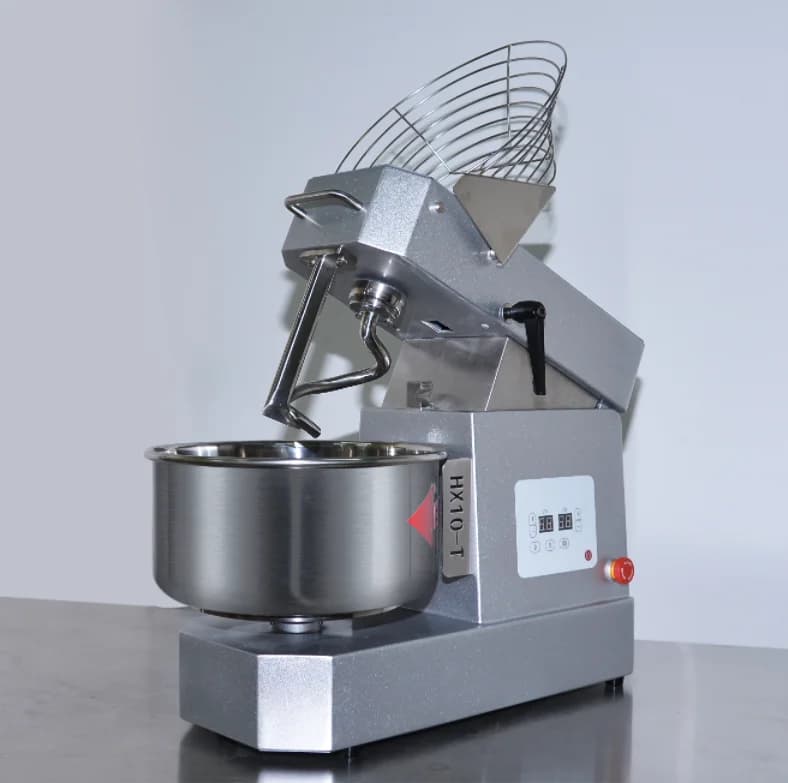 Tilt-up Head Tabletop Flour Kneader with Removable Bowl Spiral Mixer  Dough Mixer for Bakery