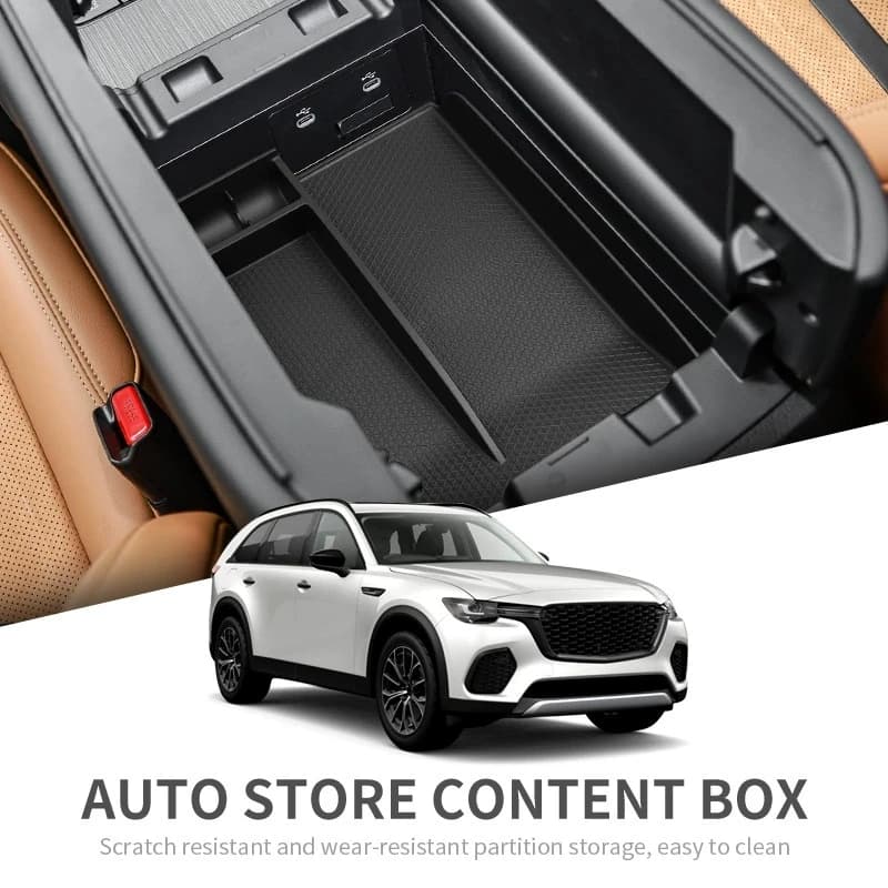 For Mazda CX-90 CX-70 2024-2025 Car Armrest Storage Box Center Console Multifunctional Organizer Tray Car Interior Accessories
