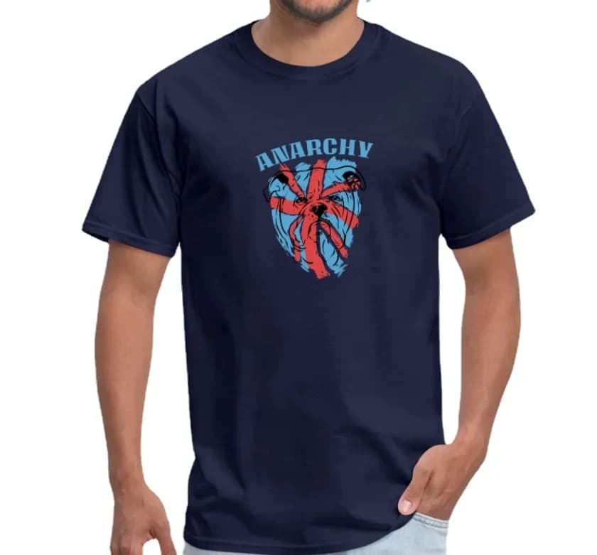 Anarchy. Personalized Graphic Printed T-Shirt. Summer Cotton O-Neck Short Sleeve Mens T Shirt New S-3XL