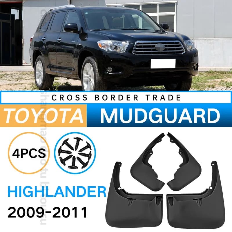 Mudguards for Toyota Highlander Kluger XU40 (2008-2013) - Car Fender Mud Flap Splash Guards Accessories