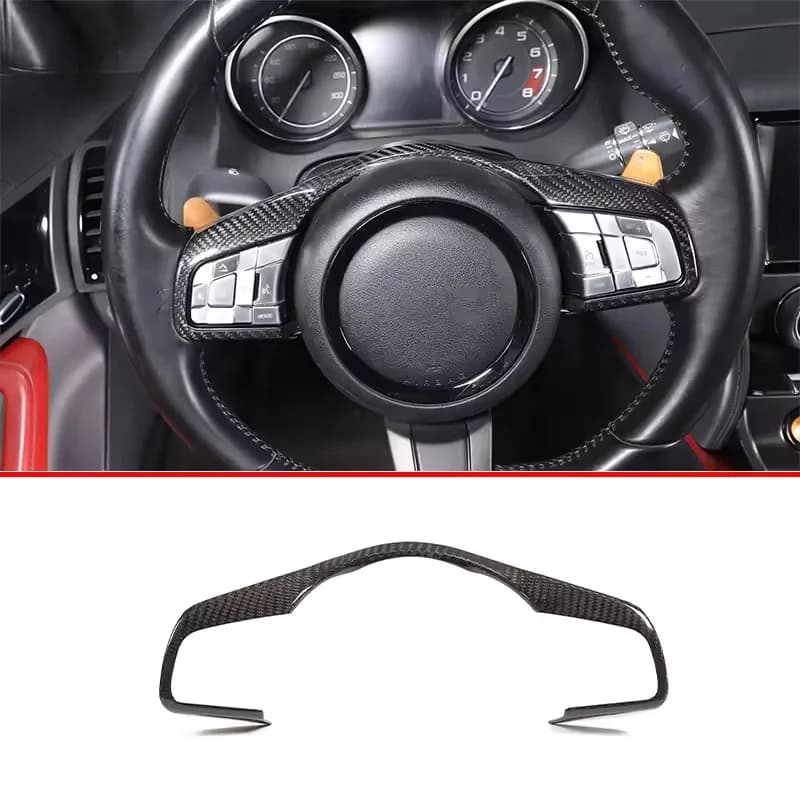 Real Carbon Fiber For Jaguar F-TYPE E-pace XFL Interior Modification Central Control Decorative Stickers Car Accessories