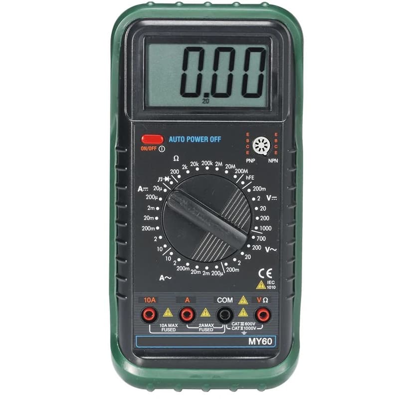 MY68 Handheld LCD Auto/Manual Range DMM Digital Multimeter DC AC Voltage Current Ohm Capacitance Frequency Meter