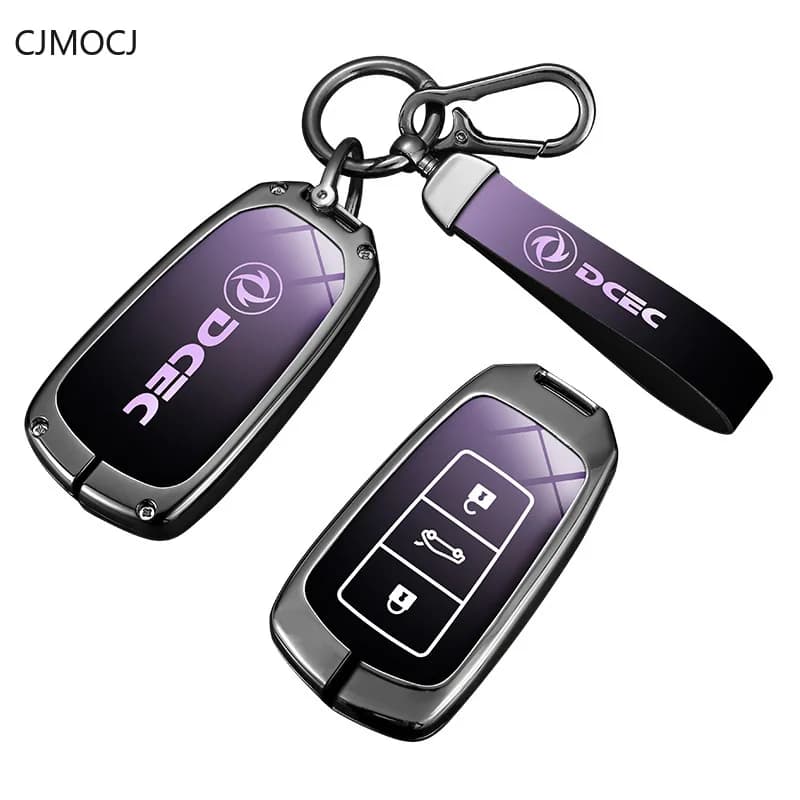 Premium Zinc Alloy Key Cover Case for Dongfeng Aeolus Yixuan/AX7/MAX/GS - Protective Key Fob Shell Keybag