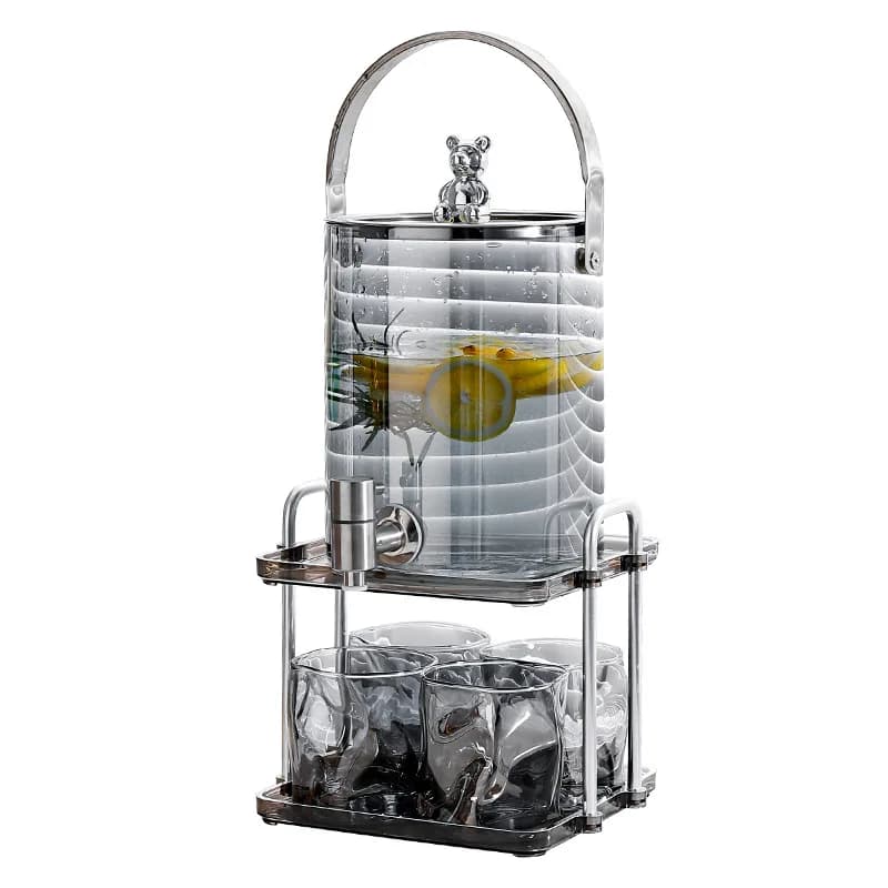 resistan water kettle household with faucet glass cold water kettle large capacity fruit drink lemon cola bucket for home use